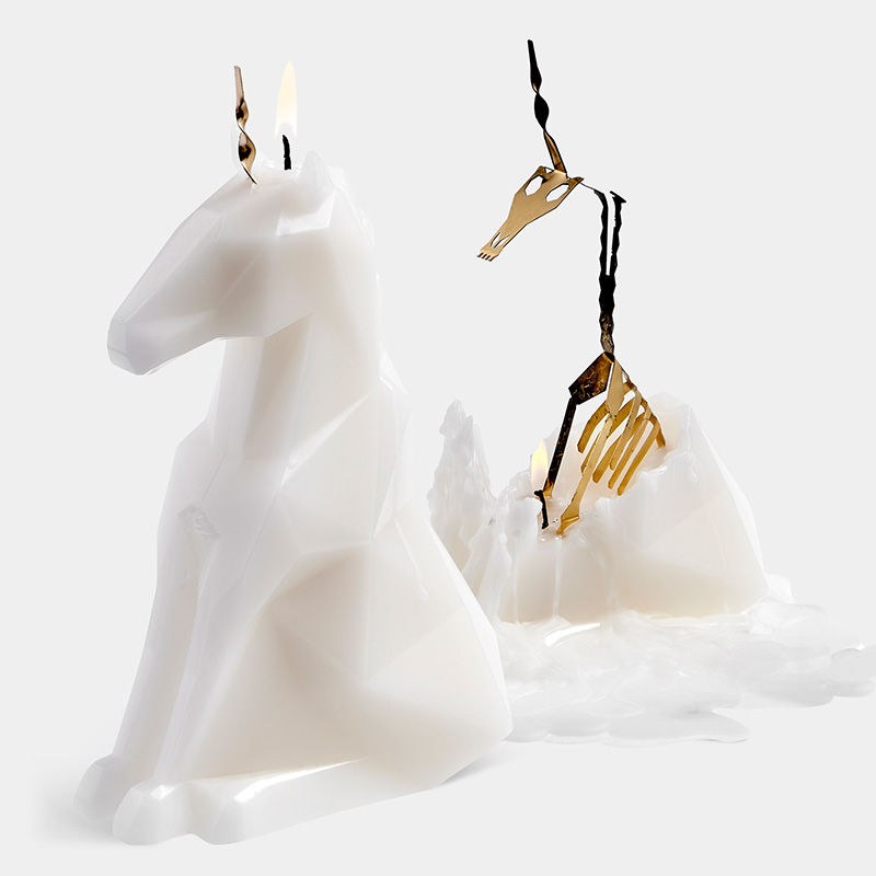 PyroPet Kerze mit Duft Einhorn "Einar" weiß PyroPet Kerze mit Duft Einhorn "Einar" weiß