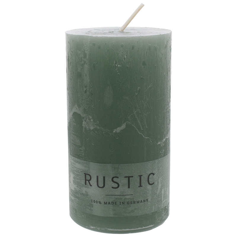 Rustic Kerze 110/60 mm smaragd Safe Candle