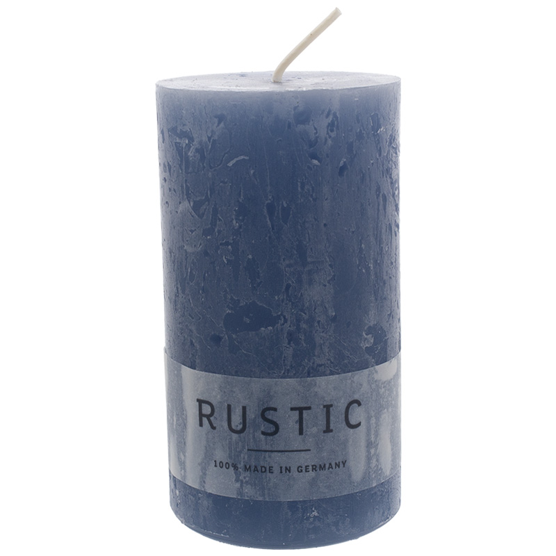 Rustic Kerze 110/60 mm saphir Safe Candle