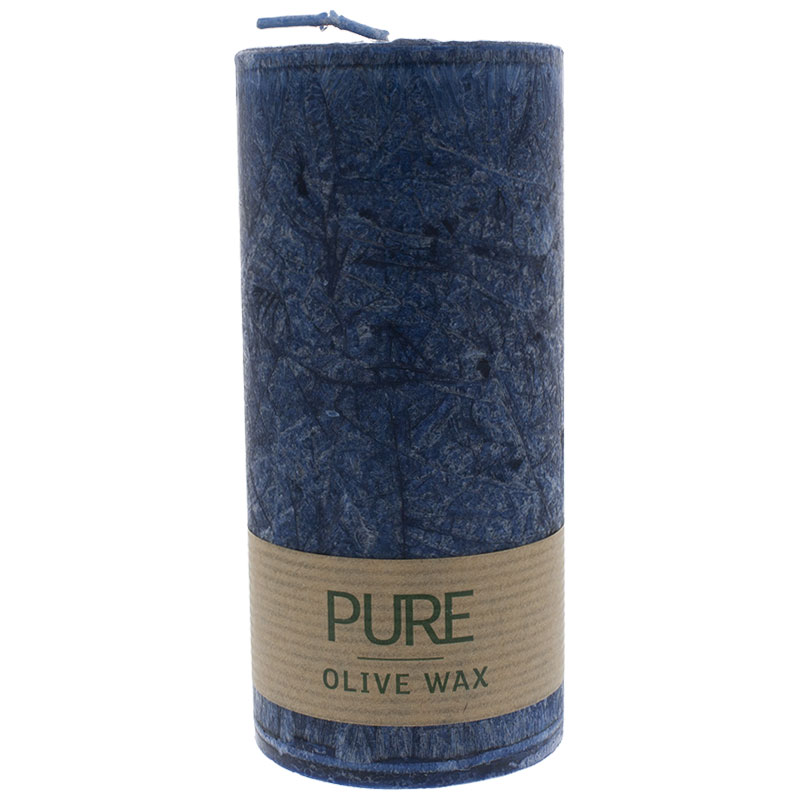 PURE Olive Wax Kerze 130/60 nachtblau