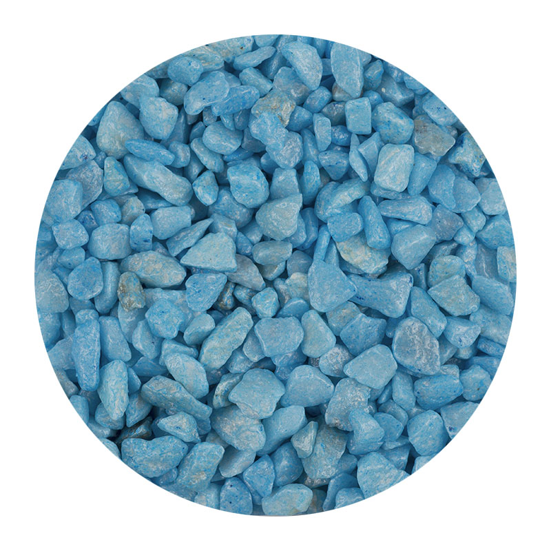 Dekosteine hellblau (9-13mm) 1kg