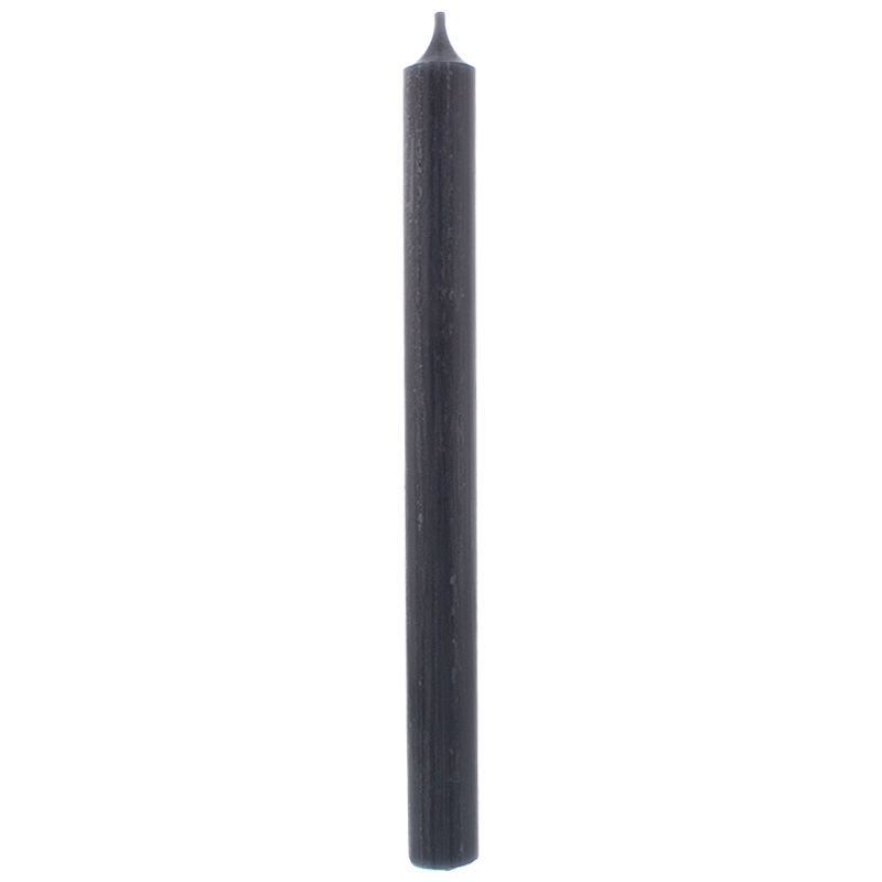Stabkerzen durchgefärbt anthrazit 250 mm/22 mm 3er Pack