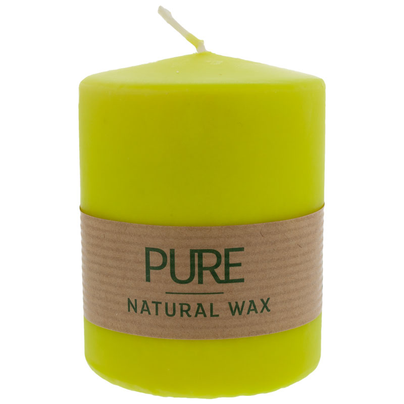 PURE Nature Wax Kerze 90/70 limone