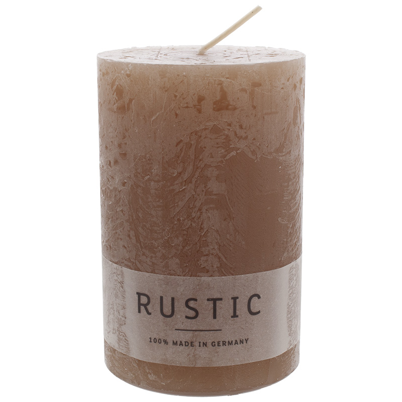 Rustic Kerze 110/70 mm erdnuss Safe Candle