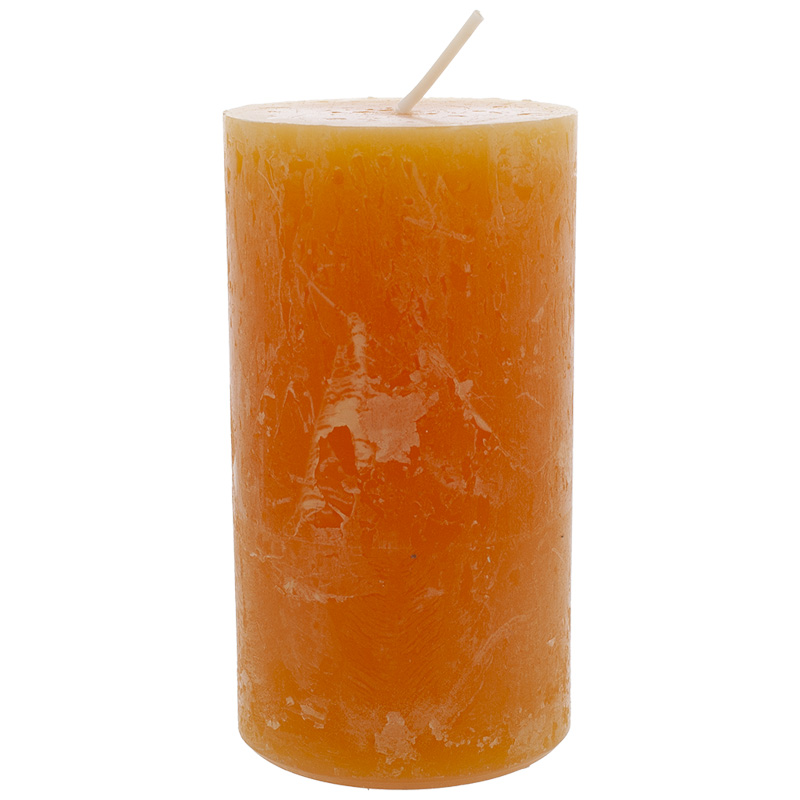 Rustic Kerze 110/60 mm safran Safe Candle