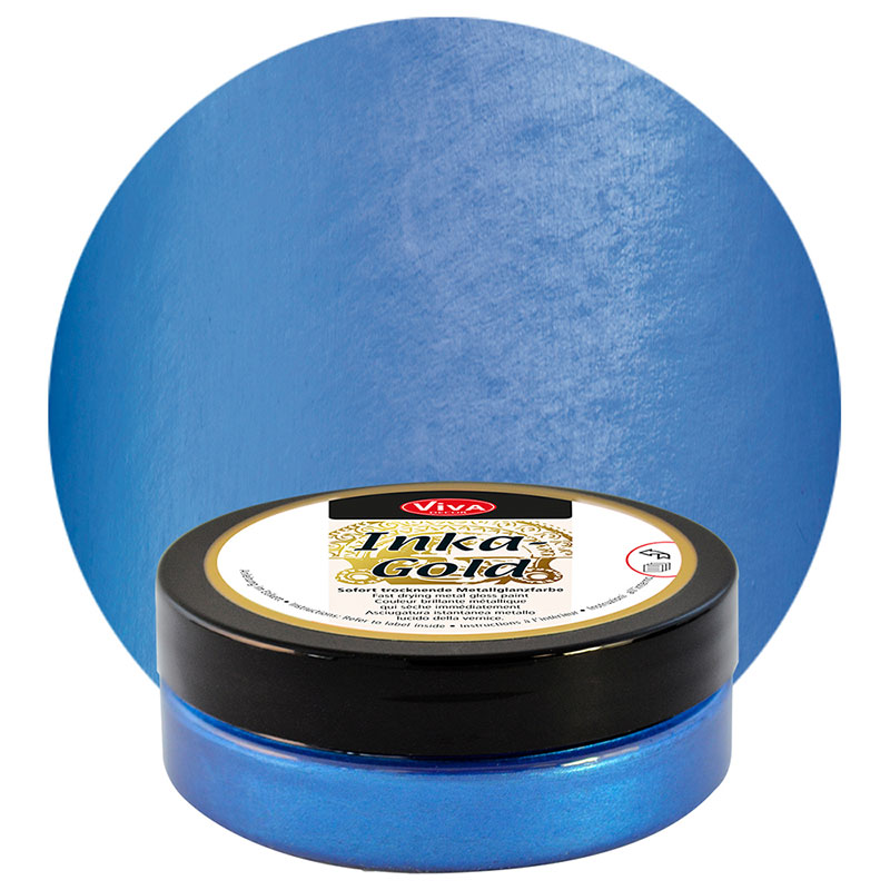 Inka-Gold Farbe stahlblau 62,5 g