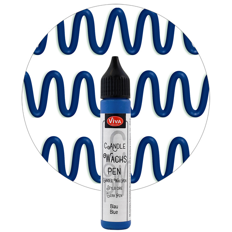 Kerzen Wachs-Pen blau 28 ml