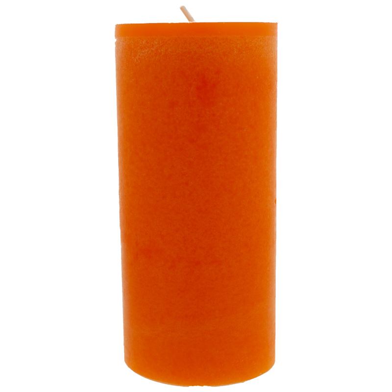 Kerze durchgefärbt "Trend" 130/60 mandarin