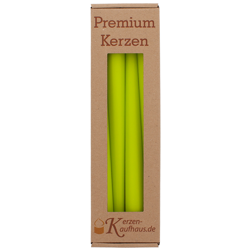 Spitzkerzen 250/23 limone 4er Pack