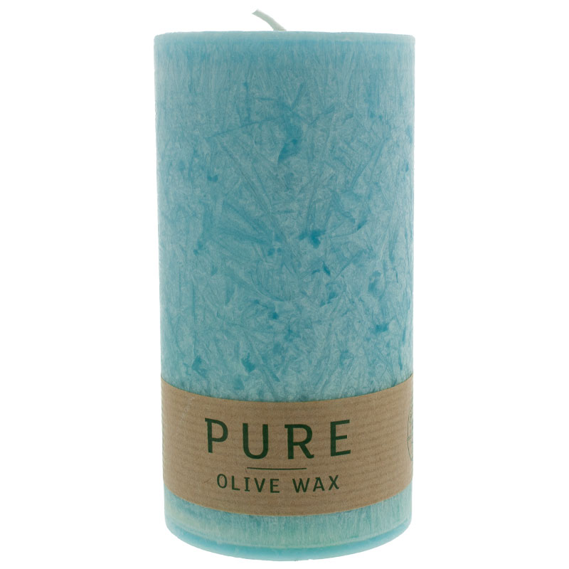 PURE Olive Wax Kerze 130/70 türkis