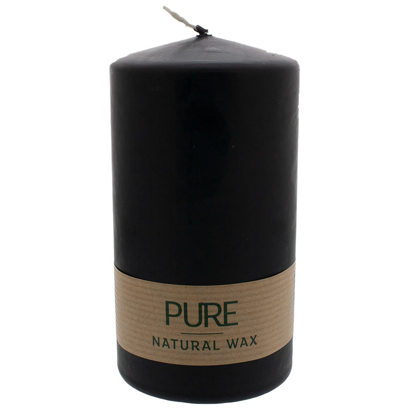 PURE Nature Wax Kerze 130/70 schwarz