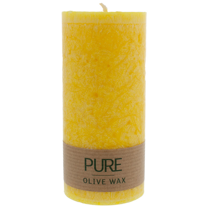 PURE Olive Wax Kerze 130/60 zitrone